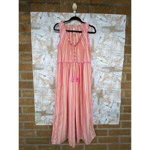 Anthropologie Visayas Boho Relaxed Striped
Wide Leg Jumpsuit medium